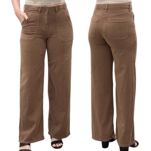 American Eagle Outfitters Pants - American Eagle Dreamy Drape Stretch Super High-Rise Baggy Wide Leg Pants Size 2